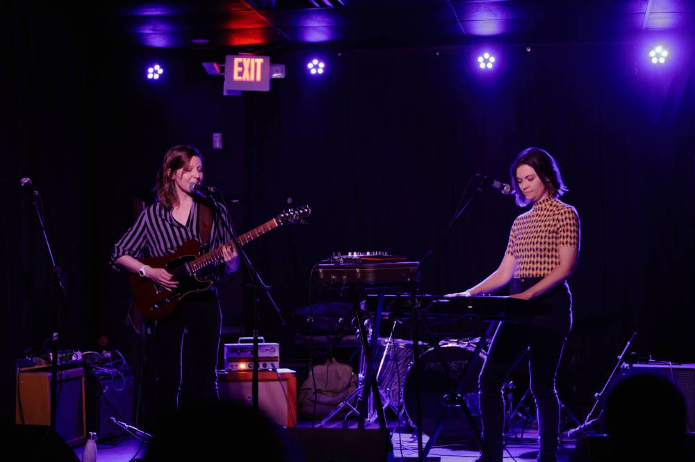 Supplied
                                Winnipeg baroque-synth-folk duo Bicycle Face plays Public Domain on Saturday.