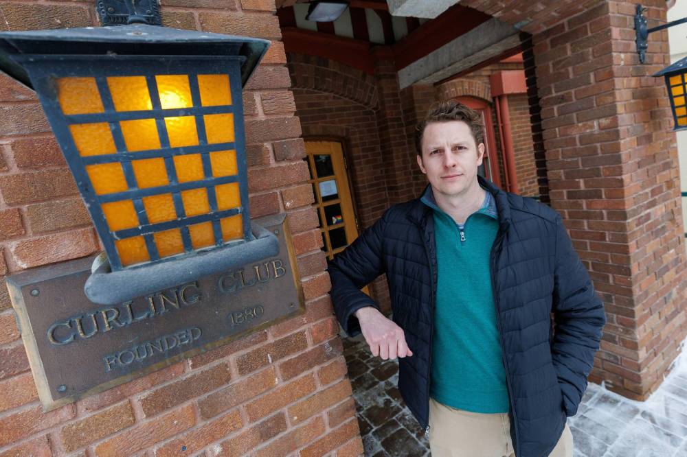 MIKE DEAL / FREE PRESS
Christian Pierce, secretary of the Granite Curling Club executive committee, says the club is still interested in buying the land in question.