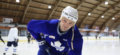 RUTH BONNEVILLE / FREE PRESS Sports NHL to WPS Photo of WPS member, Frazer McLaren, on the ice at Corydon community Centre suited up in his old Toronto Maple Leafs gear just prior to playing in his beer league Friday. He’s going to return to the ice in a few weeks for the annual “Guns & Hoses” charity game between cops and firefighters, which has big new venue (Canada Life Centre) and a big new ambition to raise more money than ever for local charities. More info: FROM NHL TO WPS: Frazer McLaren was very much about protecting and serving his teammates during a near decade long pro hockey career which included 102 NHL games with the San Jose Sharks and Toronto Maple Leafs (where he racked up 264 penalty minutes). Now the 37-year-old Winnipegger is protecting and serving his community as a new Winnipeg Police member. Jan 31th,, 2025