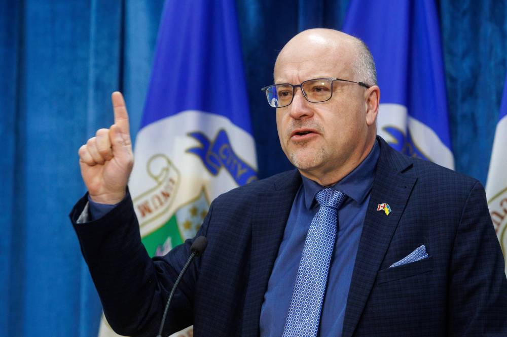 MIKE DEAL / FREE PRESS FILES
                                Coun. Russ Wyatt (Transcona) refused to apologize for comments he made about the city's former chief administrative officer in 2023. Only two council members voted against reprimanding him Thursday, with one saying Wyatt should be suspended.