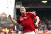 Nottingham Forest's Chris Wood scores his side's third goal of the game during the Premier League match between Brighton and Nottingham Forest at the City Ground, Nottingham, England, Saturday Feb. 1, 2025. (Mike Egerton/PA via AP)