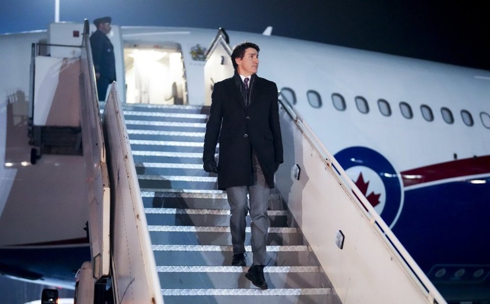 Prime Minister Justin Trudeau arrives in Krakow, Poland on Sunday, Jan. 26, 2025. Trudeau is scheduled to travel to Warsaw from Krakow, Poland to meet with his Polish counterpart. THE CANADIAN PRESS/Sean Kilpatrick