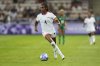 FILE - United States' Naomi Girma controls the ball during a women's group B match between the United States and Zambia at Nice Stadium at the 2024 Summer Olympics, Thursday, July 25, 2024, in Nice, France. (AP Photo/Julio Cortez, File)