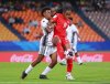 Pijila Kilaiwaca of Fiji, left, battles for the ball with Annabelle Chukwu of Canada during the FIFA U-20 Women's World Cup in Medellin, Colombia in a Tuesday, September 3, 2024 handout photo. THE CANADIAN PRESS/HO, FIFA, Hector Vivas *MANDATORY CREDIT*
