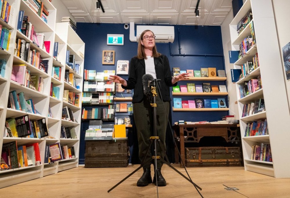 Liberal Party of Canada leadership candidate Karina Gould speaks during an announcement in Ottawa, on Thursday, Jan. 30, 2025. THE CANADIAN PRESS/Spencer Colby