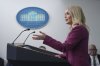 White House press secretary Karoline Leavitt speaks during a briefing at the White House, Tuesday, Jan. 28, 2025, in Washington. THE CANADIAN PRESS/AP/Evan Vucci