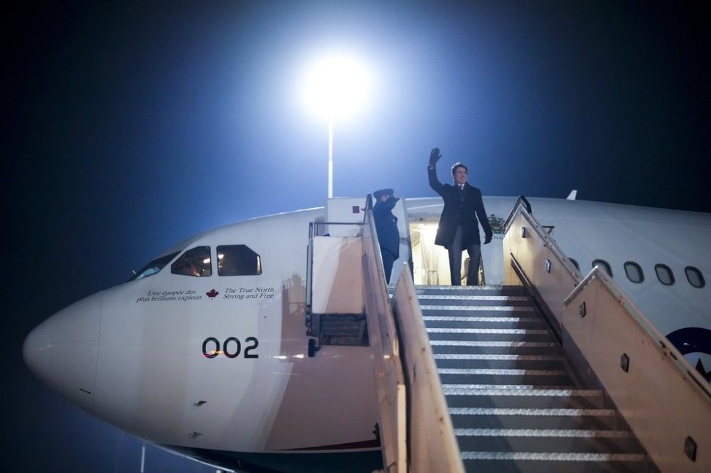Prime Minister Justin Trudeau arrives in Krakow, Poland on Sunday, Jan. 26, 2025. THE CANADIAN PRESS/Sean Kilpatrick