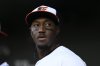 FILE - Baltimore Orioles' Jorge Mateo looks on before a baseball game against the Texas Rangers, June 30, 2024, in Baltimore. (AP Photo/Nick Wass, File)