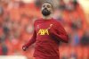 Liverpool's Mohamed Salah warms up before the start of the English Premier League soccer match between Liverpool and Ipswich Town at Anfield Stadium in Liverpool, Saturday, Jan. 25, 2025.(AP Photo/Ian Hodgson)