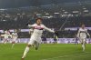 Bologna's Santiago Castro celebrates after scoring during an Italian Italy Cup soccer match between Atalanta and Bologna, Tuesday, Feb. 4, 2025, at Gewiss Stadium in Bergamo, Italy. (Spada//LaPresse via AP)