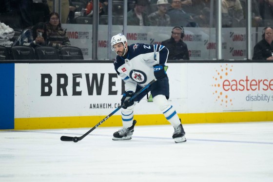 Dylan DeMelo will be suiting up for his 600th NHL game. (Kyusung Gong / The Associated Press files)