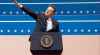 Elon Musk gestures while speaking at an indoor Presidential Inauguration parade event in Washington, Monday, Jan. 20, 2025. (AP Photo)