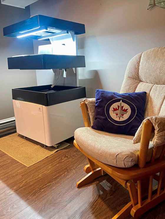 The Les Verts indoor hydroponic garden system (Mavis McRae)