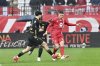 AC Monza's Tomás Palacios, right, during the Serie A soccer match between Monza and Hellas Verona, at the U-Power Stadium in Monza, Italy, Saturday, Feb. 1, 2025. (Studio Buzzi/LaPresse via AP)