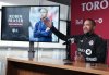 Toronto FC new coach Robin Fraser speaks to the media during a press conference in Toronto, Wednesday, Jan. 15, 2025. Barring the acquisition of a new striker, it will be scoring by committee for Toronto FC this season. THE CANADIAN PRESS/Nathan Denette