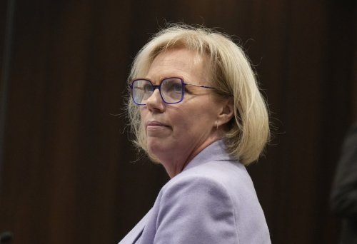 Marie-Philippe Bouchard, then-CEO of TV5 Quebec Canada, waits to appear at the House of Commons Canadian Heritage committee, in Ottawa, Wednesday, Nov. 27, 2024. THE CANADIAN PRESS/Adrian Wyld