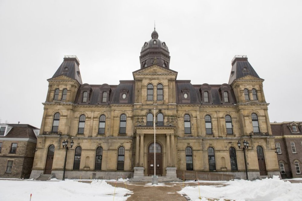 New Brunswick's minister of post-secondary education, training and labour, Alyson Townsend, says she has been diagnosed with a brain tumour. The New Brunswick legislature in Fredericton is shown on Thursday, Feb. 4, 2021. THE CANADIAN PRESS/Stephen MacGillivray