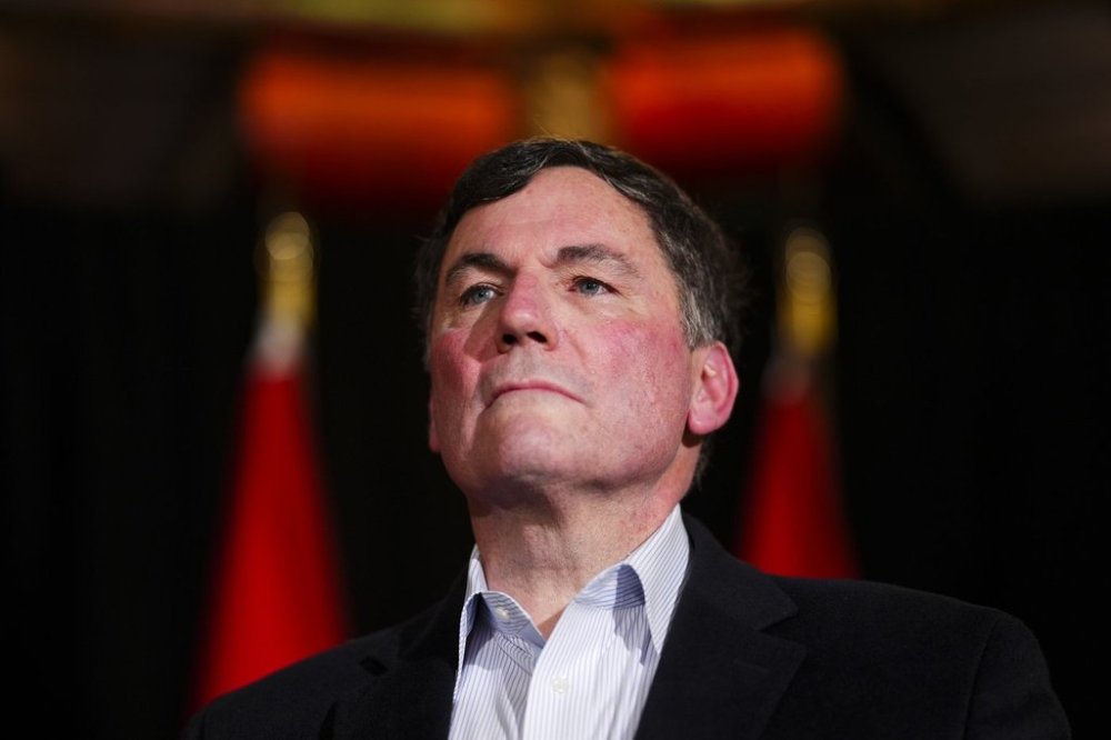 Finance Minister Dominic LeBlanc speak to reporters prior to a meeting during a cabinet retreat at Chateau Montebello in Montebello, Que., on Monday, Jan. 20, 2025. THE CANADIAN PRESS/Sean Kilpatrick