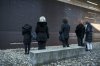 Visitors read the names of the local victims of the holocaust inscribed on the Wall of Remembrance at the Pasti Street Orthodox Synagogue in Debrecen, northeastern Hungary, Monday, Jan. 27, 2025, on International Holocaust Remembrance Day. (Zsolt Czegledi/MTI via AP)