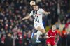 FILE - LASK's Marin Ljubicic heads the ball during the Europa League Group E soccer match between Liverpool and LASK, at the Anfield stadium in Liverpool, England, Thursday, Nov. 30, 2023. (AP Photo/Jon Super, File)
