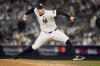 FILE - New York Yankees pitcher Tommy Kahnle throws against the Los Angeles Dodgers during the eighth inning in Game 3 of the baseball World Series, Oct. 28, 2024, in New York. (AP Photo/Ashley Landis, File)