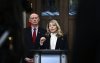 Minister of Foreign Affairs Melanie Joly and Minister of Public Safety David McGuinty participate in a media availability in the Foyer of the House of Commons on Parliament Hill, in Ottawa, Monday, Jan. 27, 2025. THE CANADIAN PRESS/Justin Tang