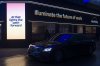 A display about AI is illuminated ahead of the Annual Meeting of the World Economy Form in the center of Davos, Switzerland, Sunday, Jan. 19, 2025. (AP Photo/Markus Schreiber)
