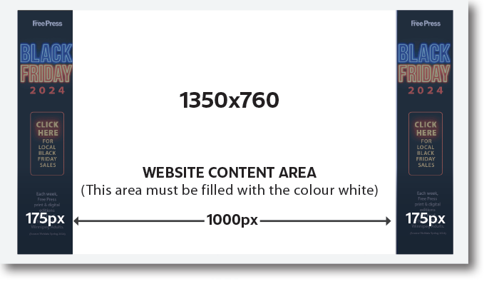 Free Press wallpaper ad specifications