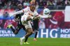 Leipzig's Lois Openda controls the ball, during the German Bundesliga soccer match between RB Leipzig and SV Werder Bremen, in Leipzig, Germany, Sunday, Jan. 12, 2025. (Jan Woitas/dpa via AP)
