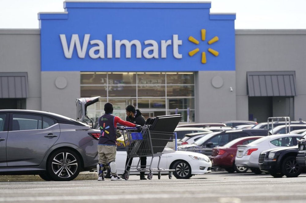 FILE - Shown is a Walmart location in Philadelphia, Wednesday, Nov. 17, 2021. (AP Photo/Matt Rourke, File)