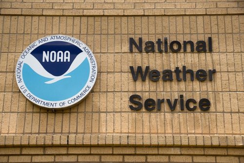 FILE - The National Weather Service monitoring station is seen in Brownville, Texas, May 23, 2014. (Valley Morning Star/Valley Morning Star via AP, File)