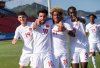 Myles Morgan (21) celebrates a goal in Canada's 8-0 win over Dominica in CONCACAF U-20 Championship qualifying play in Port-of-Spain,Trinidad, in this Friday, February 23, 2024 handout photo. THE CANADIAN PRESS/HO-Canada Soccer *MANDATORY CREDIT*