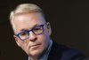 New Maple Leafs Sports and Entertainment president Keith Pelley speaks at a news conference in Toronto on Friday, May 10, 2024. Maple Leaf Sports and Entertainment is cutting 80 jobs, with several vacant positions also impacted under a company-wide restructuring. THE CANADIAN PRESS/Nathan Denette