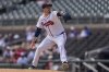 FILE - Atlanta Braves pitcher Luke Jackson throws during the seventh inning of a baseball game against the Milwaukee Brewers, Thursday, Aug. 8, 2024, in Atlanta. (AP Photo/Jason Allen, File)