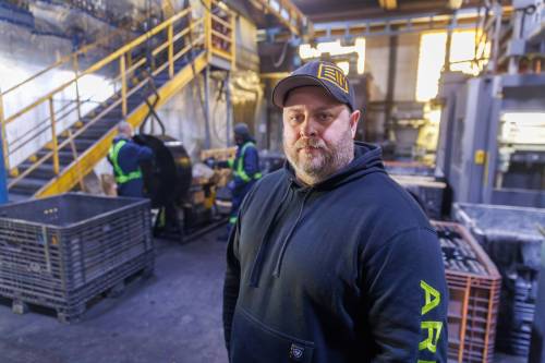 MIKE DEAL / FREE PRESS
                                Derek Hird, owner of tire manufacturer Evolution Wheel, received funding from the province to promote itself as an exporter at trade shows.