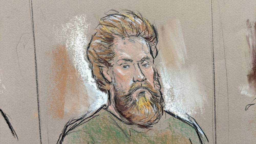 William J. Hennessy Jr.
In this 2020 sketch, Manitoban Patrick Mathews is shown in a Greenbelt, Md. courtroom.