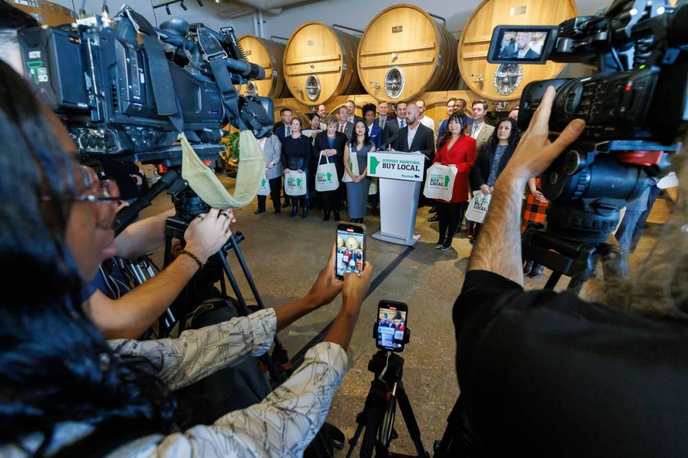 MIKE DEAL / FREE PRESS
Michael Mikulak, executive director, Food and Beverage Manitoba, encouraged Manitobans to stock up on local goods ahead of Sunday’s NFL Super Bowl.