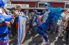 The Krewes of Red Beans, Dead Beans, and Queer Beans cook up some fun as they parade through the Bywater and Marigny neighborhoods of New Orleans, Monday, March 3, 2025. (Chris Granger/The Times-Picayune/The New Orleans Advocate via AP)