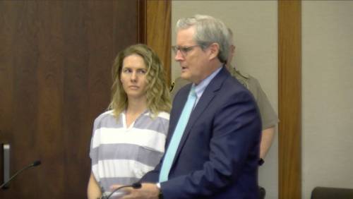 Ron Chaffin / Associated Press files
                                In this Dec. 2023 still from a court video, Ruby Franke (left) attends a hearing in a St. George, Utah courthouse. The mother of six, who gave parenting advice via the once-popular YouTube channel 8 Passengers, pleaded guilty to four counts of aggravated child abuse for abusing and starving two of her children.