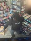 SUPPLIED
                                Video still from a February 10 attempted robbery at a business in Dauphin where RCMP say a lone male gave the clerk a note stating he had a bomb and demanded cash. The suspect fled on foot with nothing, and there were no injuries.