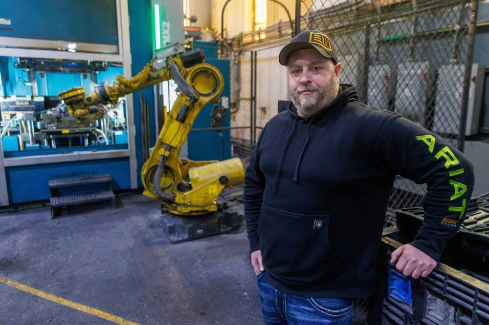 MIKE DEAL / FREE PRESS
                                “Right now, we’re in… an evaluating and holding pattern,” Derek Hird, owner of Evolution Wheel, said Wednesday.