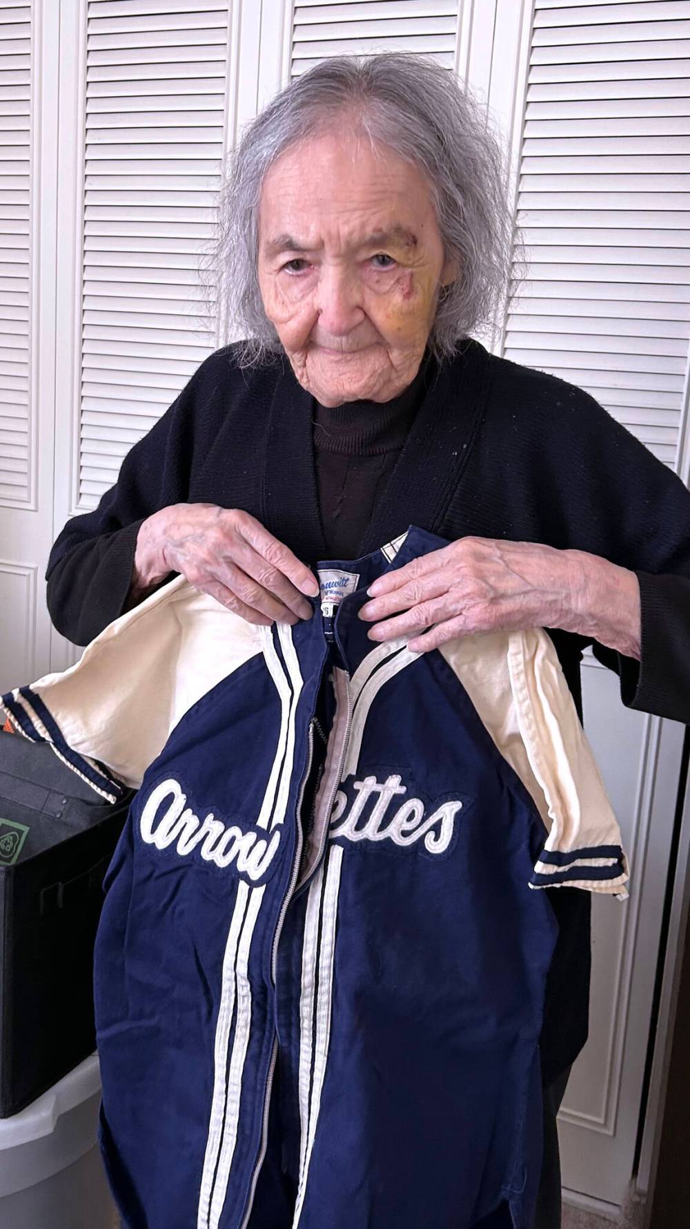SUPPLIED
Marion Ironquil Meadmore in 2025 with her Arrowettes uniform.