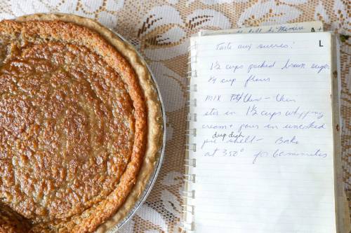 RUTH BONNEVILLE / FREE PRESS 
                                Paulette Duguay&rsquo;s traditional tarte sucre à la crème.