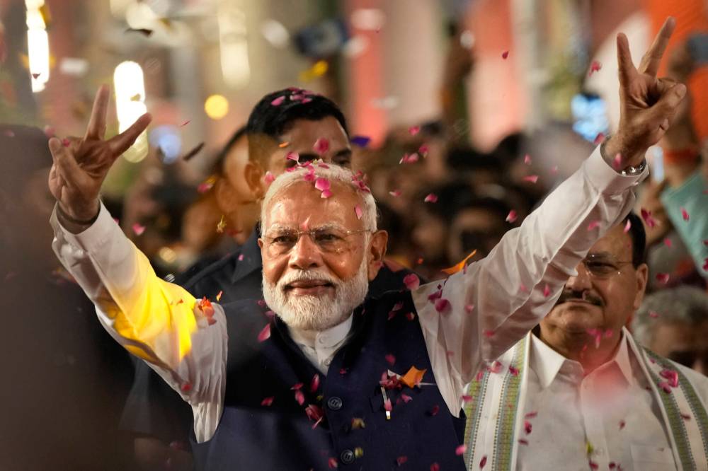 Manish Swarup / The Associated Press
Indian Prime Minister Narendra Modi seemed to be on the ropes after only gaining a minorty government in India’s last election, but his star is once again ascending.