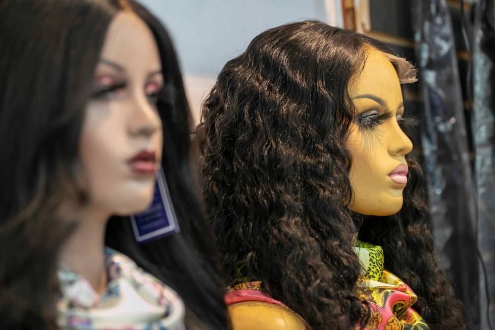 BROOK JONES/FREE PRESS
Dark Shugar's salon offers a range of services, including natural hair services, hair extension applications and wig installations.