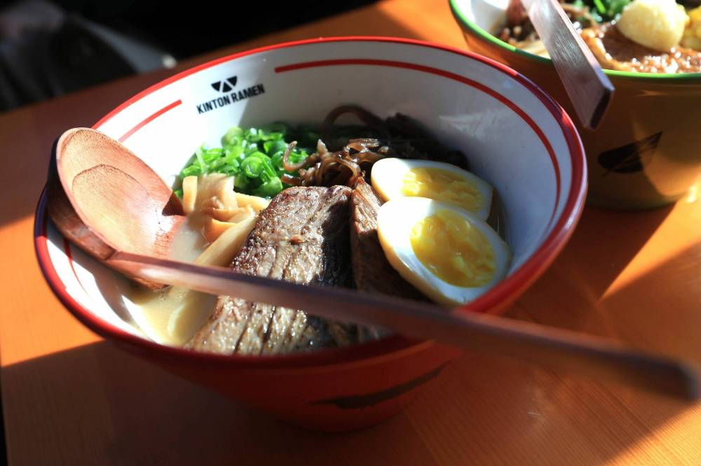 Ruth Bonneville / Free Press
Kinton Ramen’s beef bowl: one of the chain’s signature dishes.