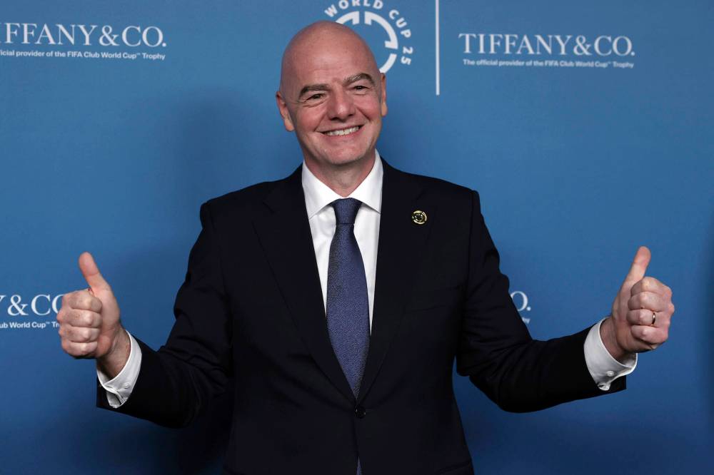 PAMELA SMITH / THE ASSOCIATED PRESS FILES
It is highly unlikely FIFA President Gianni Infantino would do anything to ruffle the feathers of U.S. President Donald Trump.