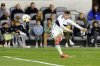 Vancouver Whitecaps' Ryan Gauld shoots a free kick during the second half of a first-round MLS Cup playoffs soccer match, Friday, Nov. 8, 2024, in Los Angeles. THE CANADIAN PRESS/AP, Etienne Laurent