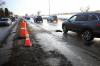 Ruth Bonneville / Free Press
                                Local - Potholes Photo of potholes along Kenaston Blvd. Between Corydon and Grant Ave, Pylons have been set up near them to inform drivers. See story February 25th, 2025