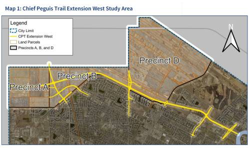 The extension would connect the existing Chief Peguis Trail, which ends at Main Street, with Brookside Boulevard. (City of Winnipeg report)